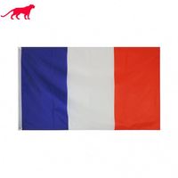 Tamaño personalizado francés bandera venta al por mayor de alta calidad Bandera Nacional 100% poliéster al aire libre bandera