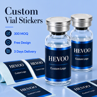 Étiquettes autocollantes personnalisées imperméables pour flacons en verre de 3 ml, emballage en vrac pour grands flacons en verre, fabricant en gros