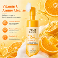 Mousse Nettoyante Visage à l'Acide Aminé de Haute Qualité Marque Blanche 150ML – Vitamine, Lissante, Blanchissante, Longue Durée