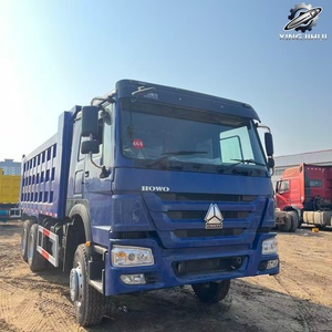 Camion benne d'occasion Howo 6x4 diesel, poids lourd, marque chinoise d'origine Sinotruk, pour construction et exploitation minière, bon état - Product Image 2