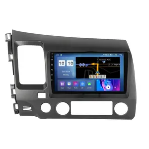 10.1 Inch 2 DIN GPS Navigation Multimedia Player Car Radio Head Unit Android Auto Radio for Honda Civic 2005-2012
