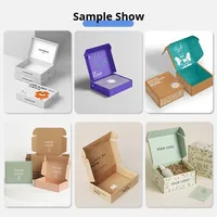 Boîte rectangulaire en carton ondulé extra-résistant, personnalisable, avec impression UV recto-verso, couleur Pantone, pour l'expédition transfrontalière