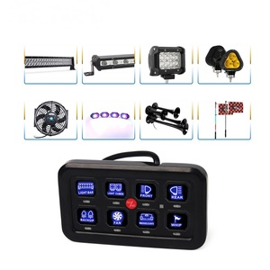 Panneau de commande de projecteur de voiture, 6 LED, relais de commande de phare de travail, bloc de fusibles pour Jeep Wrangler UTV RV - Product Image 4