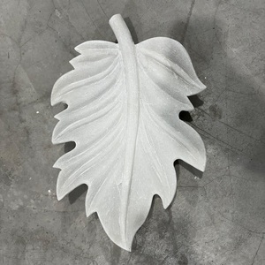 Fabricante directo hoja de piedra mármol Urli con diseño floral decoración del hogar regalos pulidos y al por mayor - Product Image 1