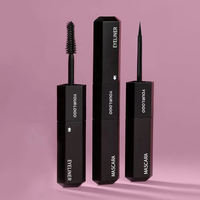 Pigmen Maskara Label Pribadi Terbaik, Eyeliner Cair Tahan Air, Kualitas Tinggi, 2 in 1 Maskara dan Eyeliner yang Dapat Disesuaikan