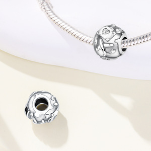 Original niche design white copper travel <b>beaded</b> <b>bracelet</b>/jewelry accessory, versatile pendant - Product Image 2