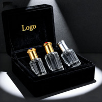 Harga pabrik OEM 2ml 3 Ml 6ml 12ml 24ml botol kaca parfum Lattar Roll on 3 Ml botol Attar dengan tutup emas aluminium dengan kotak