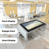 Nouvelle table basse interactive intelligente 43 pouces Windows/Android avec écran tactile, SDK intégré pour intérieur, garantie 1 an