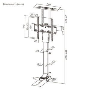 LUMI Smart TV Rack Furniture Compact Motorized Hidden TV Lift Mechanism Stand Electric TV Wall Mount | <strong>LP66</strong>-44M - Product Image 6