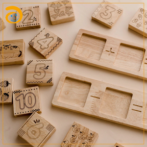 มาใหม่ไม้ปริศนาสัตว์ Montessori ของเล่นรูปร่างตรงกับของเล่นพัฒนาการศึกษาเกมของเล่นที่กำหนดเองการออกแบบ OEM - Product Image 4