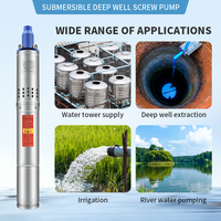 Pompe submersible à vis en acier inoxydable 304, haute performance, pour puits profonds, idéale pour l'irrigation des terres agricoles et l'approvisionnement en eau - Offre Spéciale