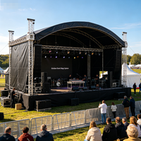 Système de toit de scène en alliage d'aluminium pour extérieur, installation rapide, auvent portable pour concert, mariage, exposition