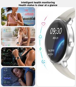 Oem Heart Rate Sleep Blood Oxygen Blood Pressure BT Call Health Wrist Round Smart Watch - Product Image 3