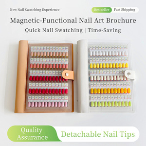 Présentoir de vernis gel magnétique portable pour 240, 180 ou 120 couleurs, avec cartes de couleurs en acrylique, outil de nuancier pour salon de manucure - Product Image 5
