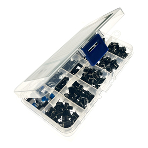OKY0275-7 Miniature Momentary <strong>Tact</strong> <strong>Switch</strong> Assortment Kit 10 Types 180PCS DIY <strong>Switch</strong> Accessories <strong>Push</strong> <strong>Button</strong> <strong>Switches</strong> - Product Image 3