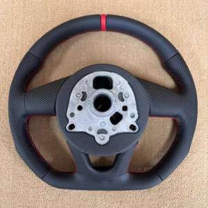 Volant en cuir JIANSHAN pour <span class=keywords><strong>Audi</strong></span> S3/S4/S5/S6/S7/<span class=keywords><strong>S8</strong></span>/A3/A4/A5/A6/A7/A8/D4 - 3 branches, modèle CWH6767, 40 mm de diamètre - Product Image 5