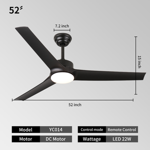 มอเตอร์ไฟ LED แบบกลับด้านได้มอเตอร์ DC แบบ3ใบพัดกันน้ำได้ - Product Image 6