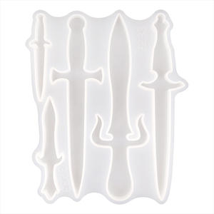 Molde de <span class=keywords><strong>Espada</strong></span> Corta para Hacer Joyas de Silicona, Colgante de Daga, Afilador de Espadas de Resina, Molde de <span class=keywords><strong>Espada</strong></span> Pequeña para Resina Epoxi - Product Image 4