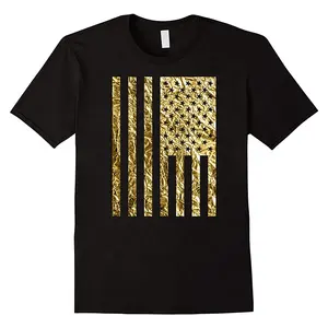 T-shirt <span class=keywords><strong>Homme</strong></span> Uni Bronzé de Haute Qualité en Gros, 220 Grammes, 100% Coton Jersey, Impression Numérique Personnalisée Effet Feuille d'Été - Product Image 1