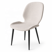Chaise de salle à manger papillon en tissu rembourré, en stock, avec un grand stock pour les acheteurs en gros