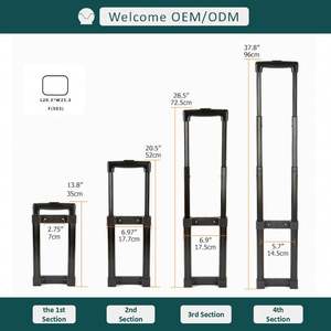 Chariot télescopique extensible Tianyu T830F, étanche, réglable, robuste, 2 à 4 étages, personnalisé, durable, en acier inoxydable, Guangdong - Product Image 4