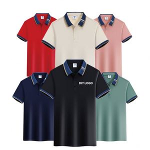 New Ice Silk Men's Polo Shirt Summer Anti Pilling Custom logo Breathable Quick Drying Comfortable Version Polo for Men - Product Image 3