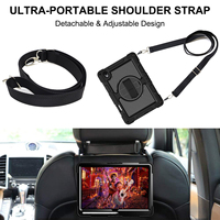 B2B 360 °   Étui robuste 3-en-1 en silicone et PC avec support rotatif et dragonne pour Galaxy Tab S12 Plus 12.4'' – Bandoulière – OEM ODM Vente en gros