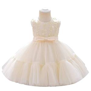 Robe de princesse européenne 2026 pour filles, jupe bouffante en tulle floral 3D, robe de concours pour enfants, tenue de spectacle de mariage et de danse - Product Image 5