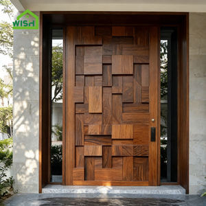 Conception moderne de <span class=keywords><strong>porte</strong></span> pivotante <span class=keywords><strong>d</strong></span>'<span class=keywords><strong>entrée</strong></span> de villa de sécurité de fantaisie <span class=keywords><strong>Porte</strong></span> pivotante avant <span class=keywords><strong>en</strong></span> <span class=keywords><strong>bois</strong></span> <span class=keywords><strong>massif</strong></span> de luxe - Product Image 5