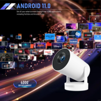 JUNUO Hy300 Pro Plus proyektor Mini melempar pendek luar ruangan 210 proyektor Video Android portabel 6 BT 1080 HD penuh WIFI 5.4