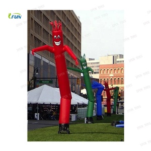 Danseur gonflable publicitaire personnalisé <span class=keywords><strong>de</strong></span> 2,4 à 3 m, motif chef agitant la main, avec souffleur, en nylon imperméable et durable - Product Image 3