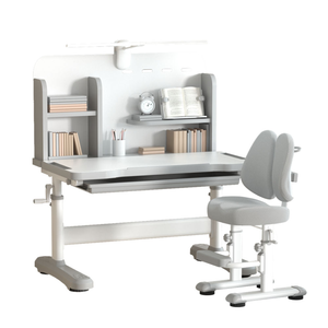 Scrivania Ergonomica Regolabile in Altezza per Bambini con Libreria, Banchi e Sedie Scolastiche, Scrivanie per <span class=keywords><strong>Studenti</strong></span> a Casa - Product Image 3