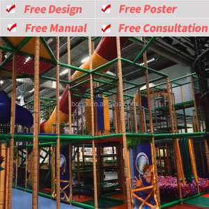 Parque Infantil Interior con Piscina de Pelotas, Tobogán y Estructura de Escalada para Niños, Uso Comercial - Product Image 2