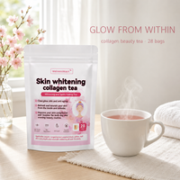 Sachets de thé blanchissant aux herbes de qualité supérieure, marque privée, 3g, 28 paquets, mélange éclat beauté vitalité, soin de la peau pour femmes, qualité supérieure
