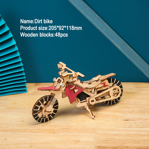 Perplesso 3D legno costruzione auto modello Kit serbatoio divertente giocattolo in legno fai da te in legno da <span class=keywords><strong>Hobby</strong></span> per costruire per la decorazione - Product Image 4