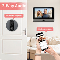 Caméra de visiophone WiFi VIDEW 1080P, vision nocturne, sonnette vidéo intelligente Tuya, détection PIR, contrôle par application