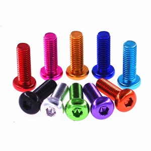 Bán Hàng Nóng M2 M3 M4 M5 M6 Anodized Nhôm 7075 Ốc Vít Với Vòng Hex Vít Đầu Ổ Cắm Cho RC Sở Thích Phụ Kiện - Product Image 1