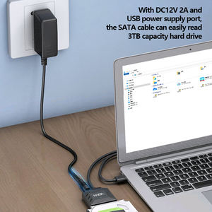 Новый продукт Vonn квадратный USB3.0 к <span class=keywords><strong>SATA</strong></span> кабель с портом постоянного тока, легкий привод JMS578, поддержка OEM для HDTV ноутбука 2,5/3,5 Hdd SSD - Product Image 6