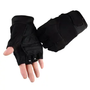 Halve Vinger Handbeschermer Gewichtheffen Handschoenen Voor Pull-Ups Anti Slip Grip Halve Vinger Handschoenen Palm Beschermers