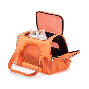 प्रीमियम पोर्टेबल एयरलाइन-अनुमोदित सॉफ्ट पालतू कैरियर फोल्डेबल पालतू कैरियर फोल्डेबल पालतू वाहक फोल्डेबल टोट पालतू कुत्ता वाहक बैग के साथ - Product Image 2
