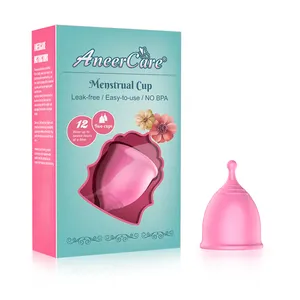 Menstrual Cup Sterilizer Silicone Folding Menstrual Cup For Women Period Menstruation cup