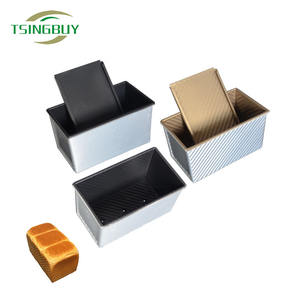 Molde antiadherente de aluminio para hornear Pan, Pan tostado con tapa, venta al por mayor - Product Image 1