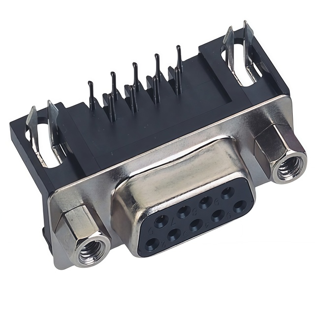 VGA Plug Cable Peripheral Connector Manufacturer Direct Sales HDR Model Female Fork Lock Black Glue Electronic Application