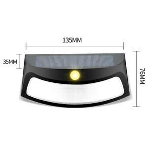 Lámpara Solar de Pared con Sensor de Movimiento de 8 LED, Impermeable IP65, Luz de Seguridad Nocturna para Exteriores, Patio, Jardín - Product Image 5
