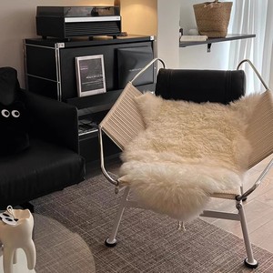 Chaise longue <span class=keywords><strong>de</strong></span> canapé tissé <span class=keywords><strong>de</strong></span> <span class=keywords><strong>salon</strong></span> créatif moderne <span class=keywords><strong>de</strong></span> <span class=keywords><strong>petit</strong></span> appartement au design danois - Product Image 2