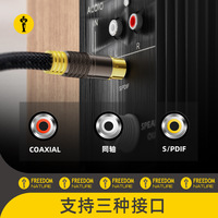 Câble audio coaxial RCA 75 ohms SPDIF en cuivre sans oxygène, modèle SC1419, pour connexion vidéo de subwoofer et de téléviseur