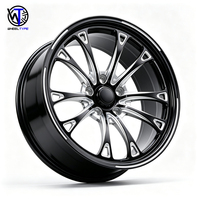 Velg Tempa 5X112 5X130 5x120 5x114.3 6x139.7/5.5/135 mm 15 16 17 18 Inch Hitam Aluminium Alloy Beadlock untuk Mobil Balap Drag