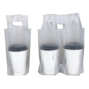 Compostable Cornstarch PLA PBAT biodegradable t-shirt plastic bags carry eco friendly milk tea bioplastic bags