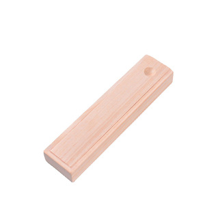 Caja rectangular de madera de pino hecha a mano para guardar tenedores, palillos, joyas, horquillas, incienso y uso doméstico. - Product Image 1
