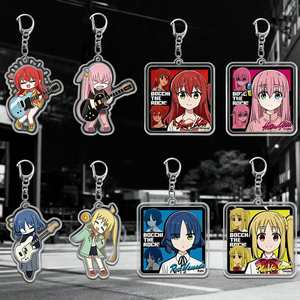 New Product <b>Anime</b> BOCCHI the ROCK Cartoon Light UV Printed Pendant Acrylic <b>Keychain</b> - Product Image 2